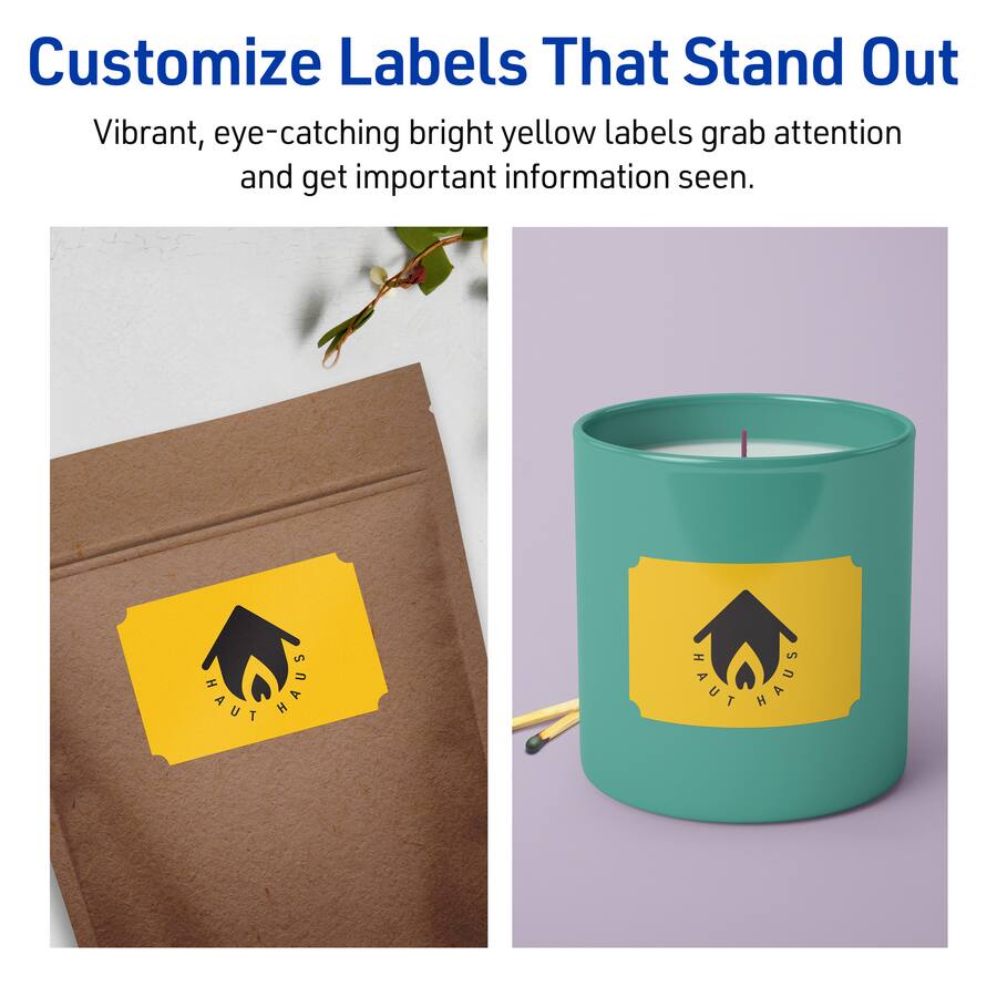 Top Bright Label Avery Rectangle Scalloped Labels, Bright 2