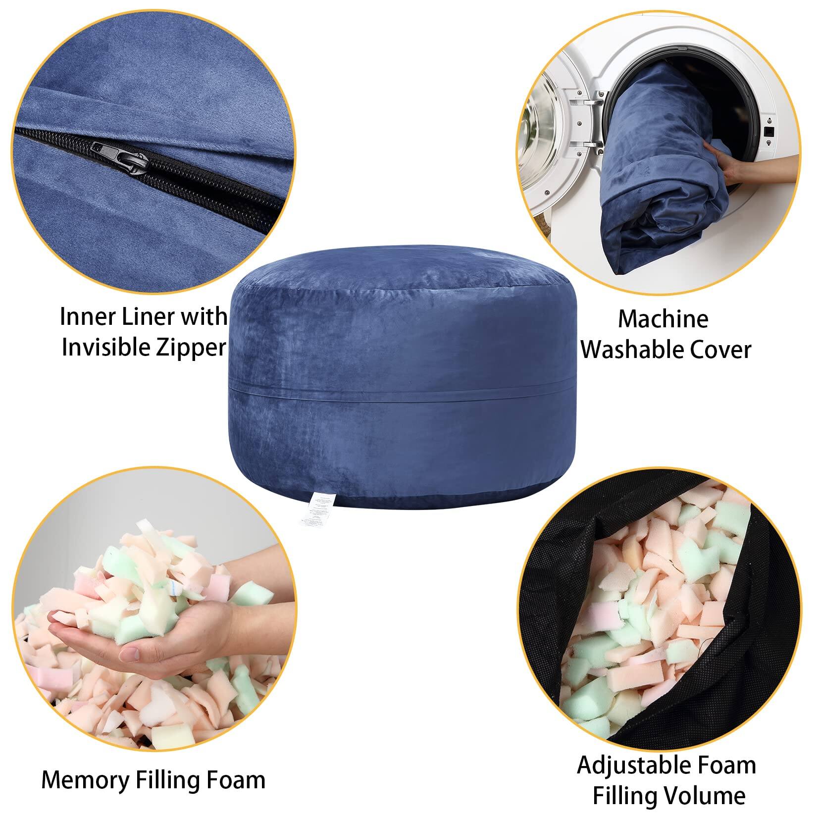 - Inner Liner with Invisible Zipper
- Machine Washable Cover
- Memory Filling Foam
- Adjustable Foam Filling Volume