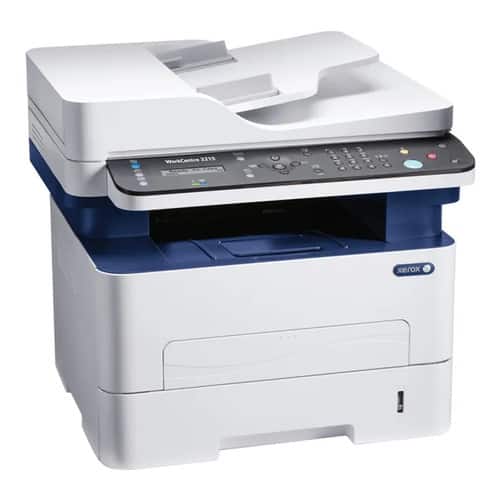 Xerox - WorkCentre Monochrome Multifunction Laser Printer - 27ppm - Print/Copy/Scan/Fax - White/Blue