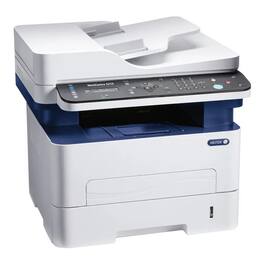 Xerox - WorkCentre Monochrome Multifunction Laser Printer - 27ppm - Print/Copy/Scan/Fax - White/Blue