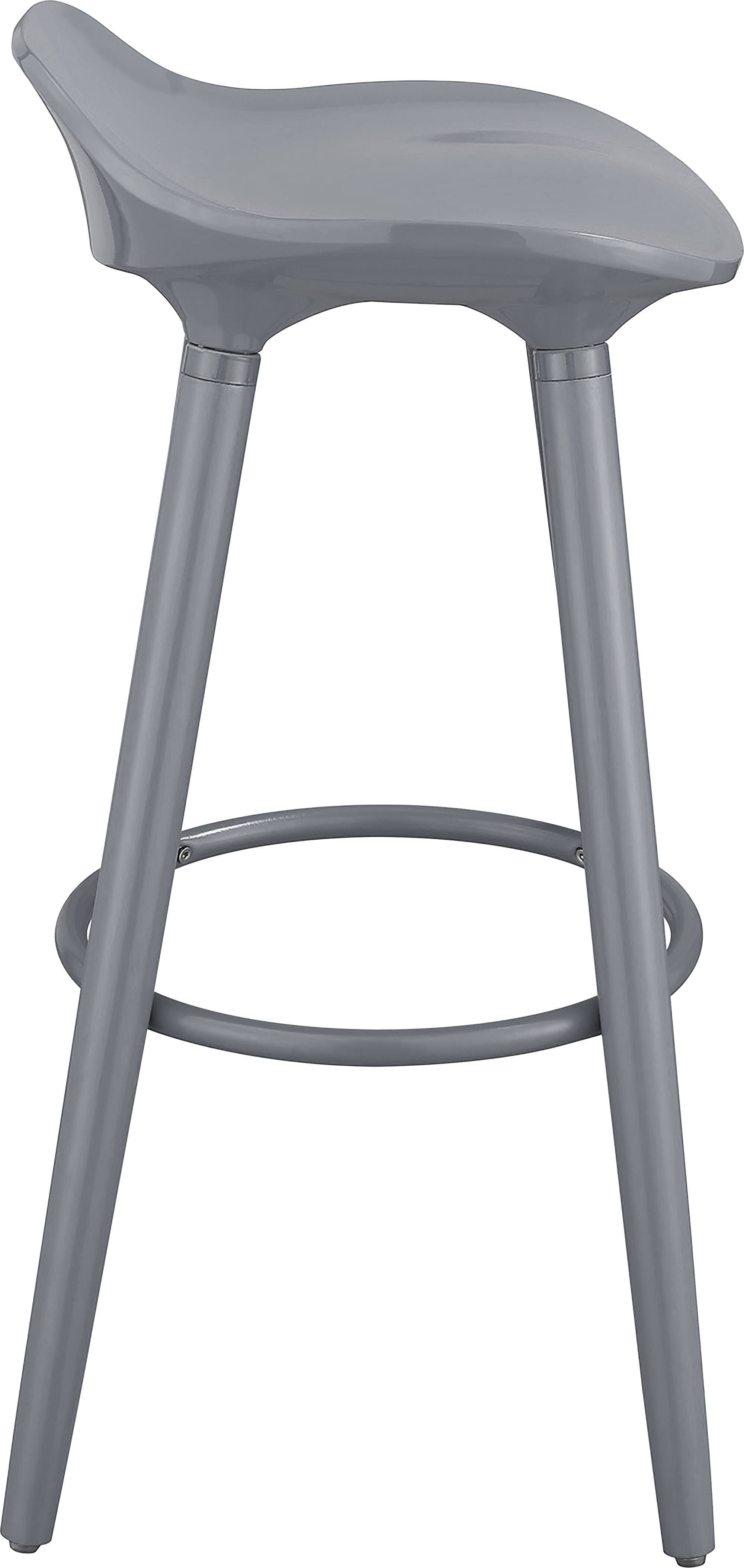 Alt View 11. Elle Decor - Caroline Wood Bar Stool - Gray.