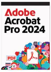 Adobe - Acrobat Pro 2024 PDF Software (3-Year License) - Mac OS, Windows - Front_Zoom