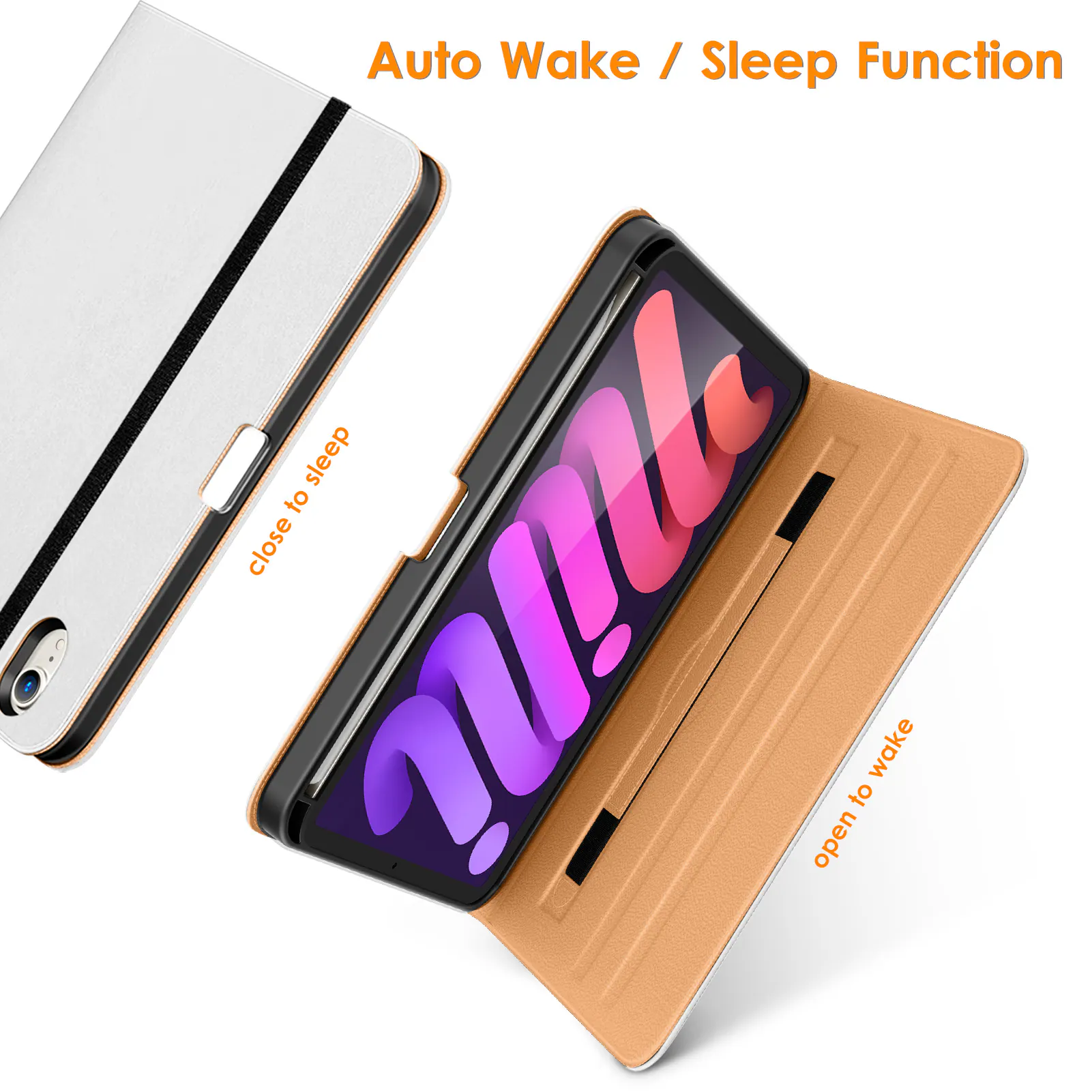 Auto Wake / Sleep Function

close to sleep

open to wake