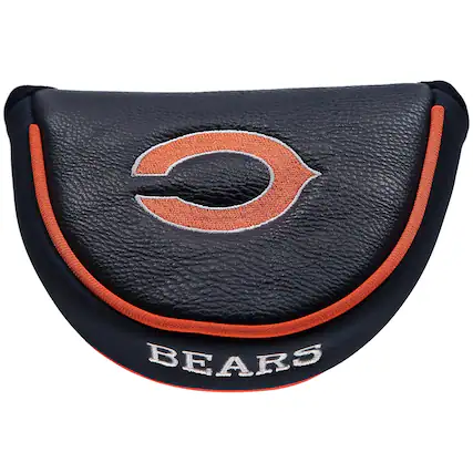 Front. Team Golf - Chicago Bears Golf Mallet Putter Cover - Multicolor.