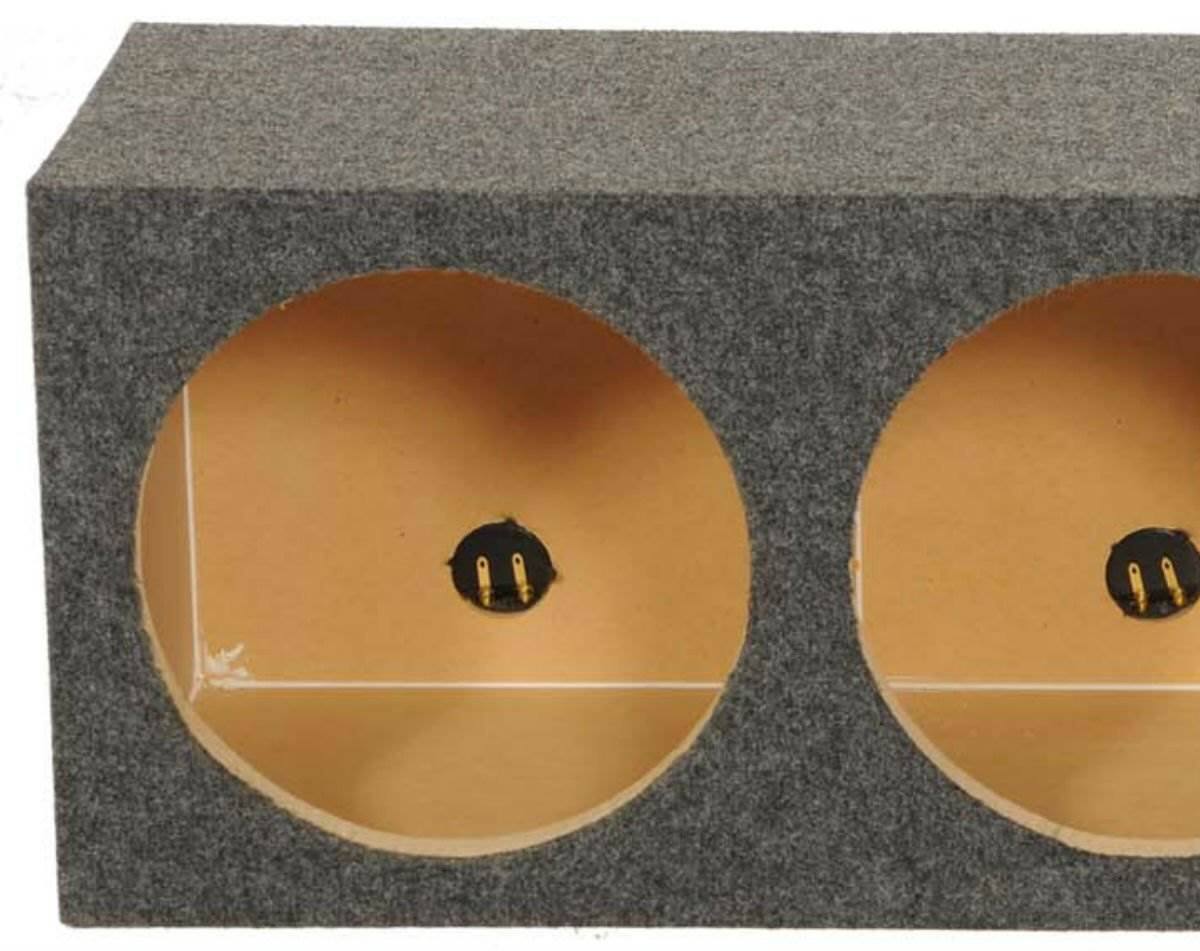 Alt View 3. QPower - Q Power HD12 12" Sealed Triple Car Audio Subwoofer Sub Box Enclosure.