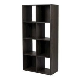 FurniFact - Engineered Wood bookcase with open shelves for home or office storage - Espresso