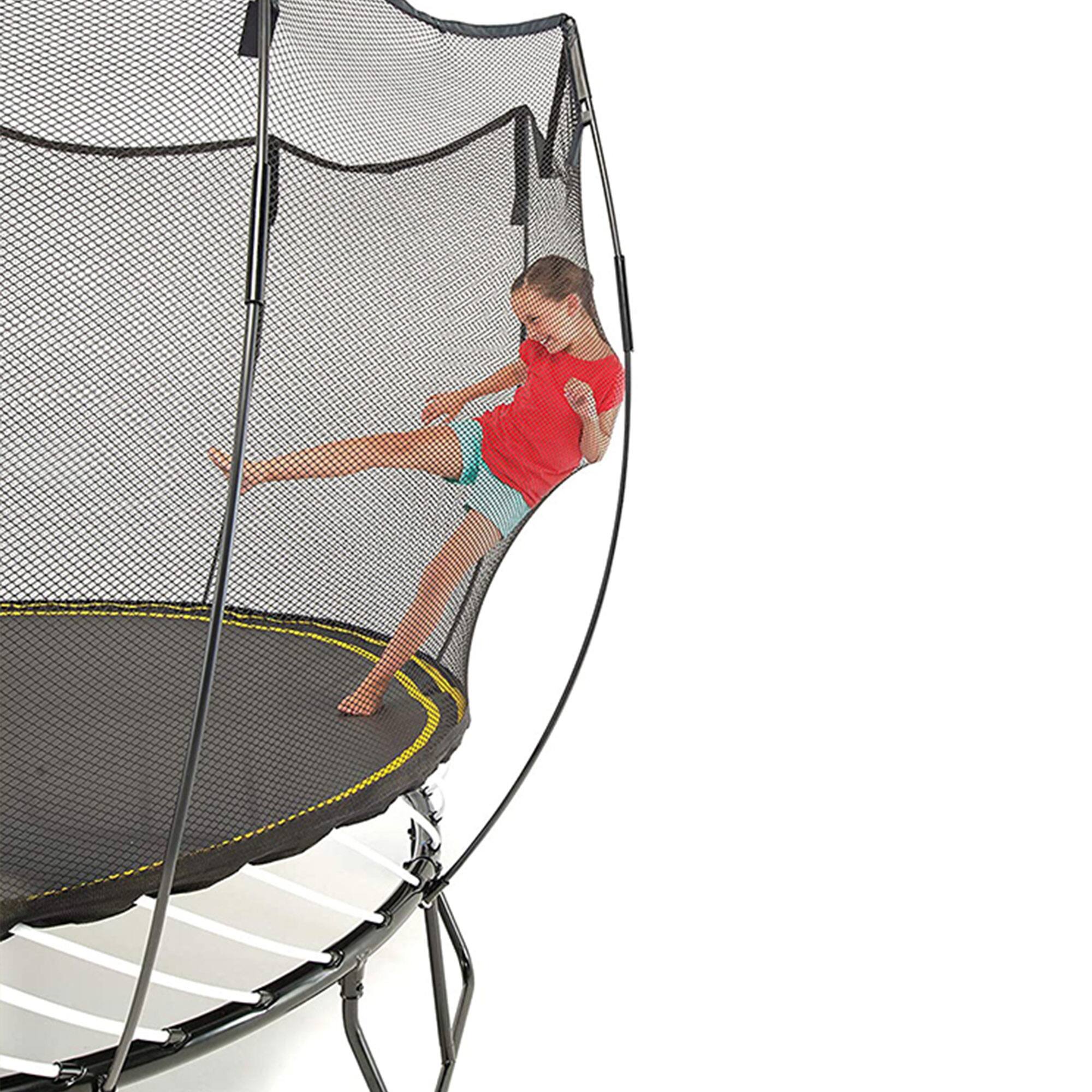 Alt View 3. Springfree Trampoline - Springfree Large Square Backyard Trampoline With Enclosure and Hidden Frame, 11'.