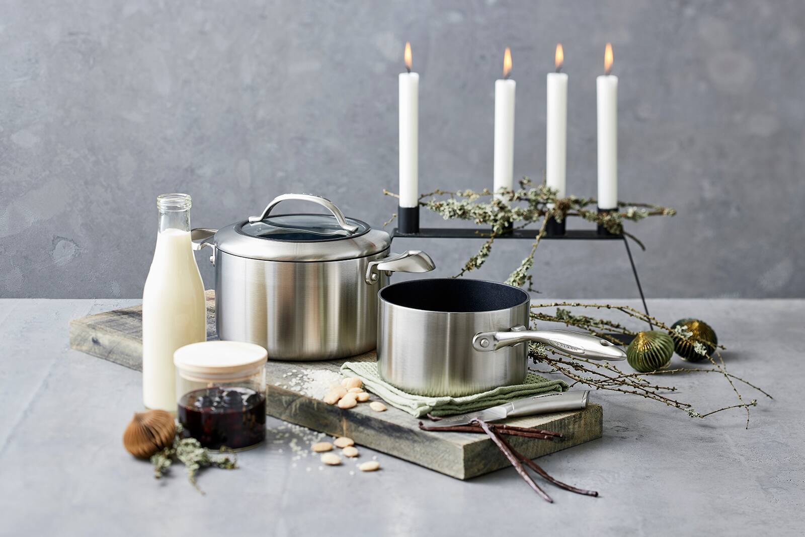 Scanpan CTX 7.5 Quart Dutch Oven with Lid, Stainless Steel Silver ...