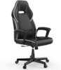 Front. ACGAM - Ergonomic High Back Gaming Chair with Lumbar Support, Headrest, 360° Swivel, Adjustable Height & Tilt for Home Office - Black.