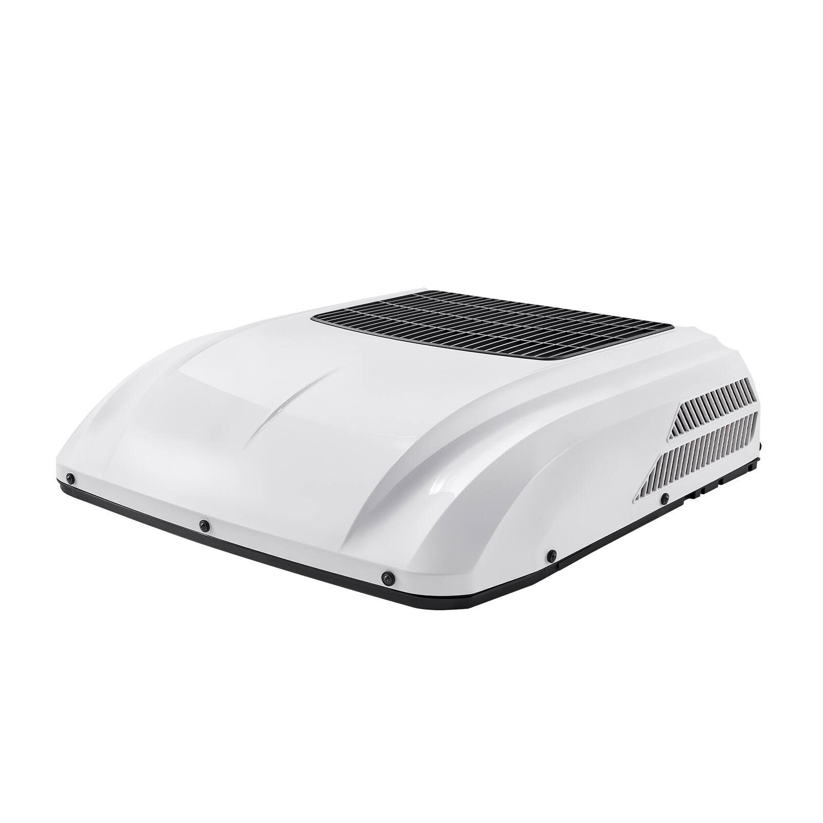 Alt View 5. VEVOR - Truck Air Conditioner, 12V 10000 BTU RV Rooftop AC Unit, 350 m³/h Airflow Cab Air Conditioner with Copper Evaporator - White.