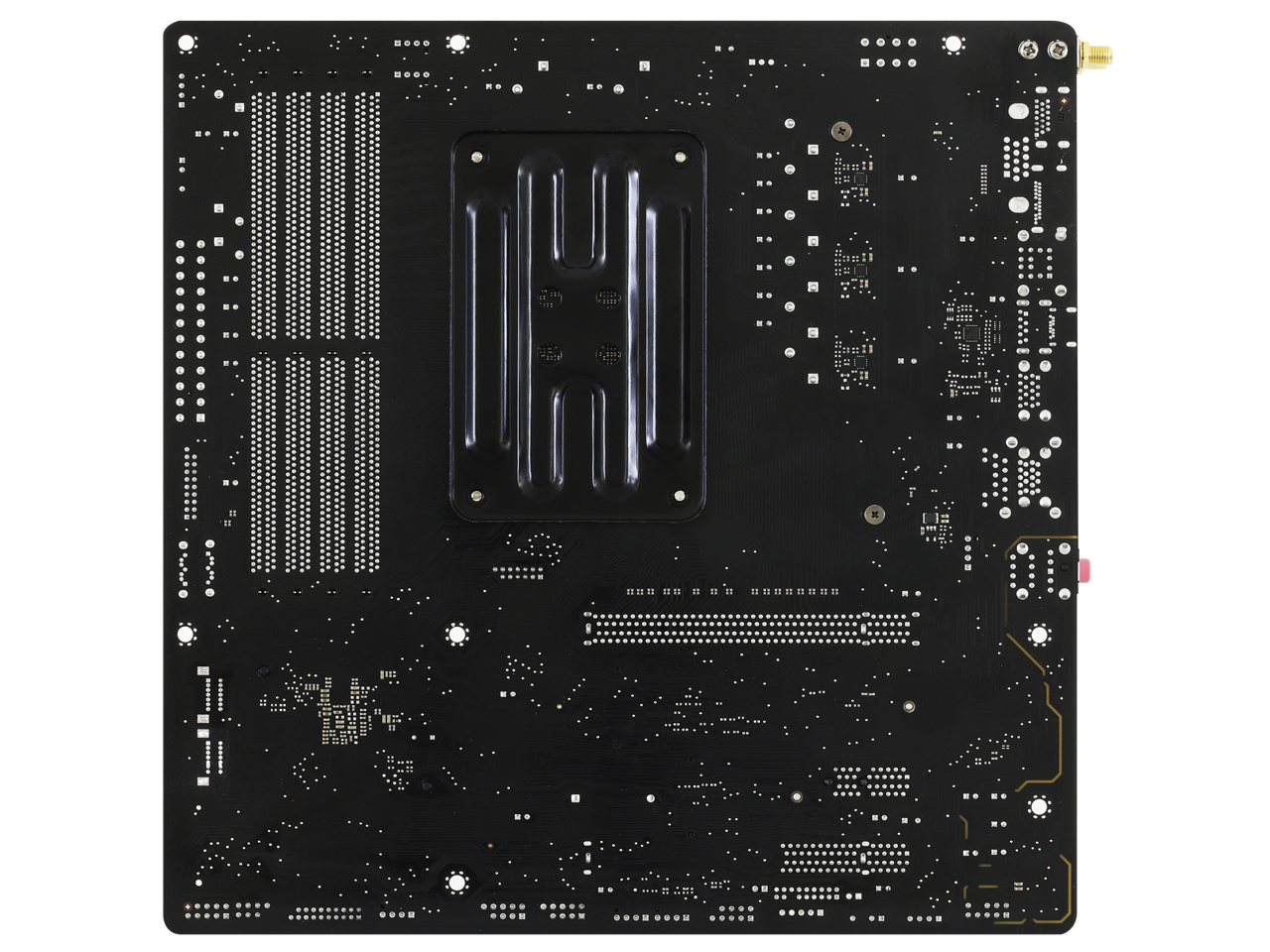 Alt View 4. ASRock - ASRock B550M WiFi AM4 AMD B550 Micro ATX Motherboard - Wi-Fi 6E, PCIe 4.0, Hyper M.2 Gen4x4, DDR4 4733+ (OC).