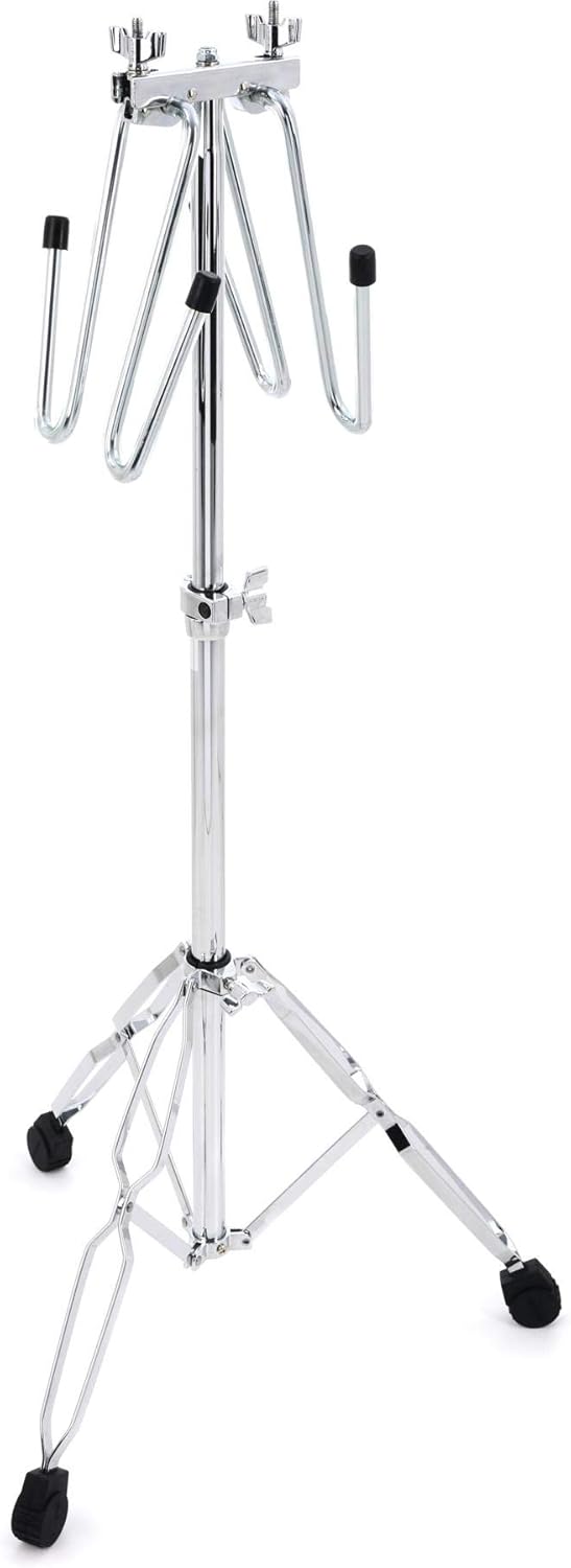 Angle. Gibraltar Hardware - Concert Cymbal Stand with Double Braced Legs, Dual 22 Inch Cymbal Hangers, and Adjustable Height.