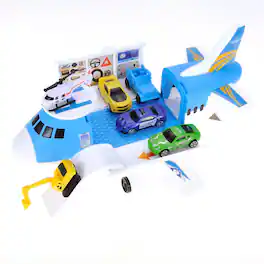 JuzToys - STEM Toys Building Toys For Kids, Airplane Toy with Car Toy Helicopter Set, Take Apart Plane Toy for Kids - Multi