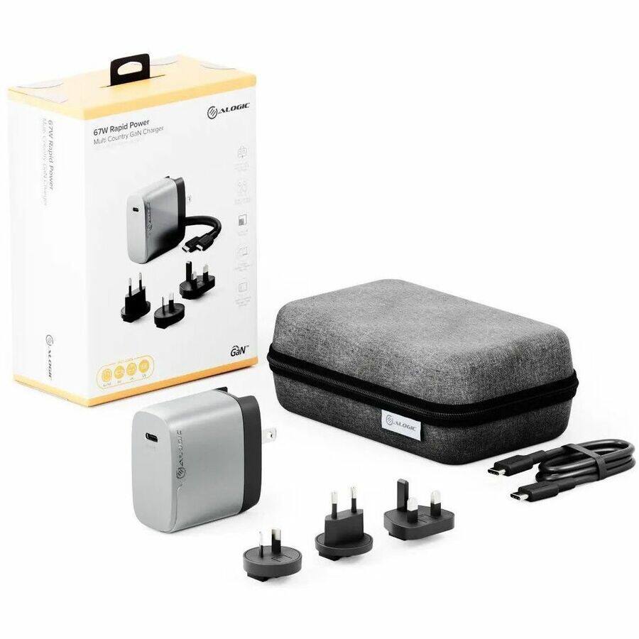 Rapid Power  
67W GIN Charger  
Multi Country  
ALOGIC  
GaN