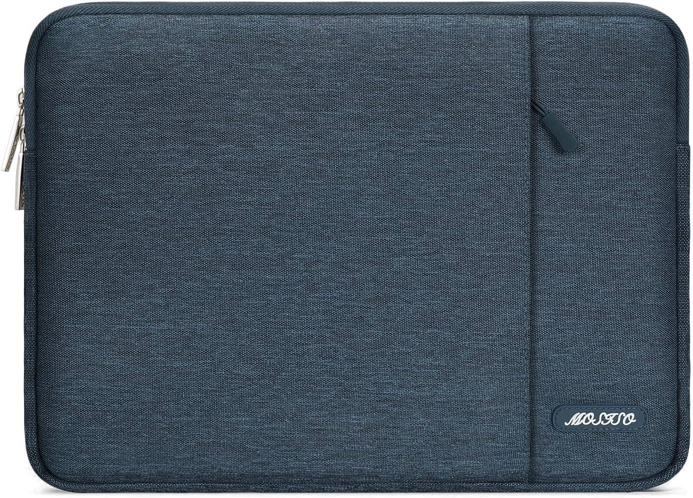 mosiso - Laptop Case 13-13.3 inch Laptop Sleeve Fit with MacBook Air/Pro 13/Pro 14 HP Dell ASUS Lenovo Sleeve Bag with Pocket - Haze Blue