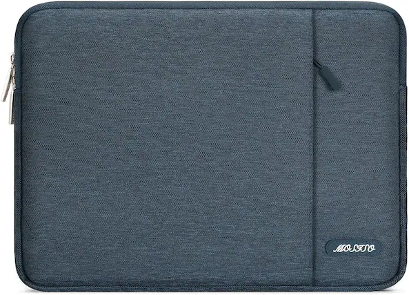 Front. mosiso - Laptop Case 13-13.3 inch Laptop Sleeve Fit with MacBook Air/Pro 13/Pro 14 HP Dell ASUS Lenovo Sleeve Bag with Pocket - Haze Blue.