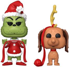 Funko - POP! Books: How the Grinch Stole Christmas - Grinch with Max 2-Pack - Collectibles - Multicolor