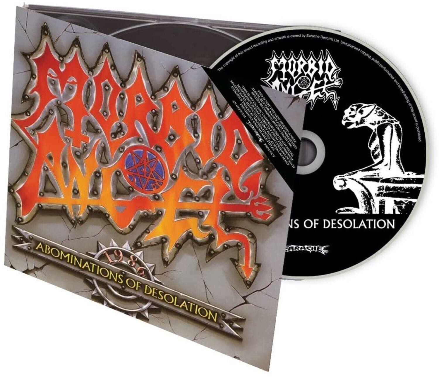 ABOMINATIONS OF DESOLATION  
1986  

Owned by Earache Records Ltd. Unauthorized copying, hiring, lending, public performance and broadcasting of this recording and artwork is prohibited. Copyright © Earache Records Ltd. All rights reserved.  

ABOMINATIONS OF DESOLATION  
1986  

Earache