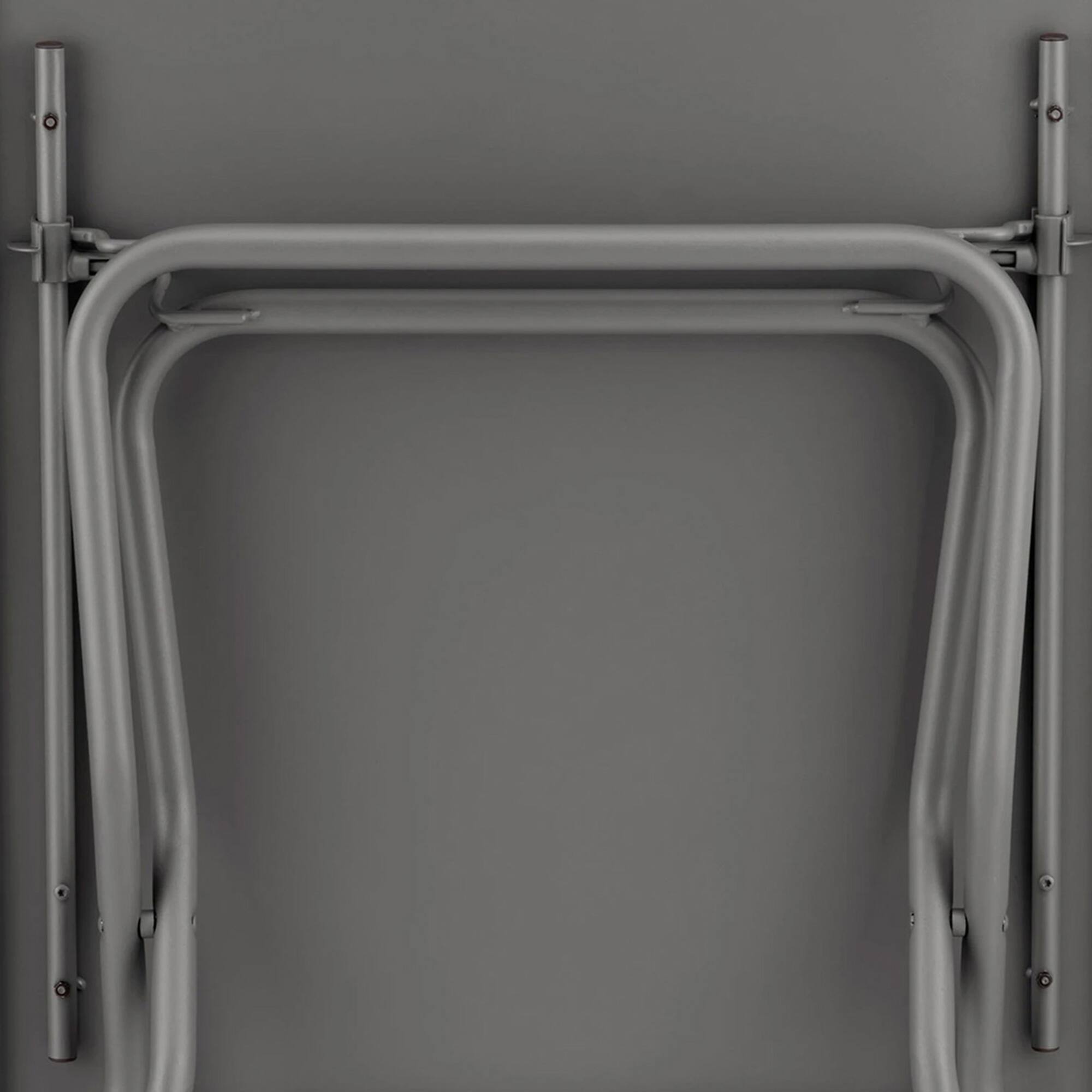 Alt View 5. Lafuma - Lafuma Balcony II Colorblock Steel Square Folding Outdoor Patio Table, Titanium - Titanium.