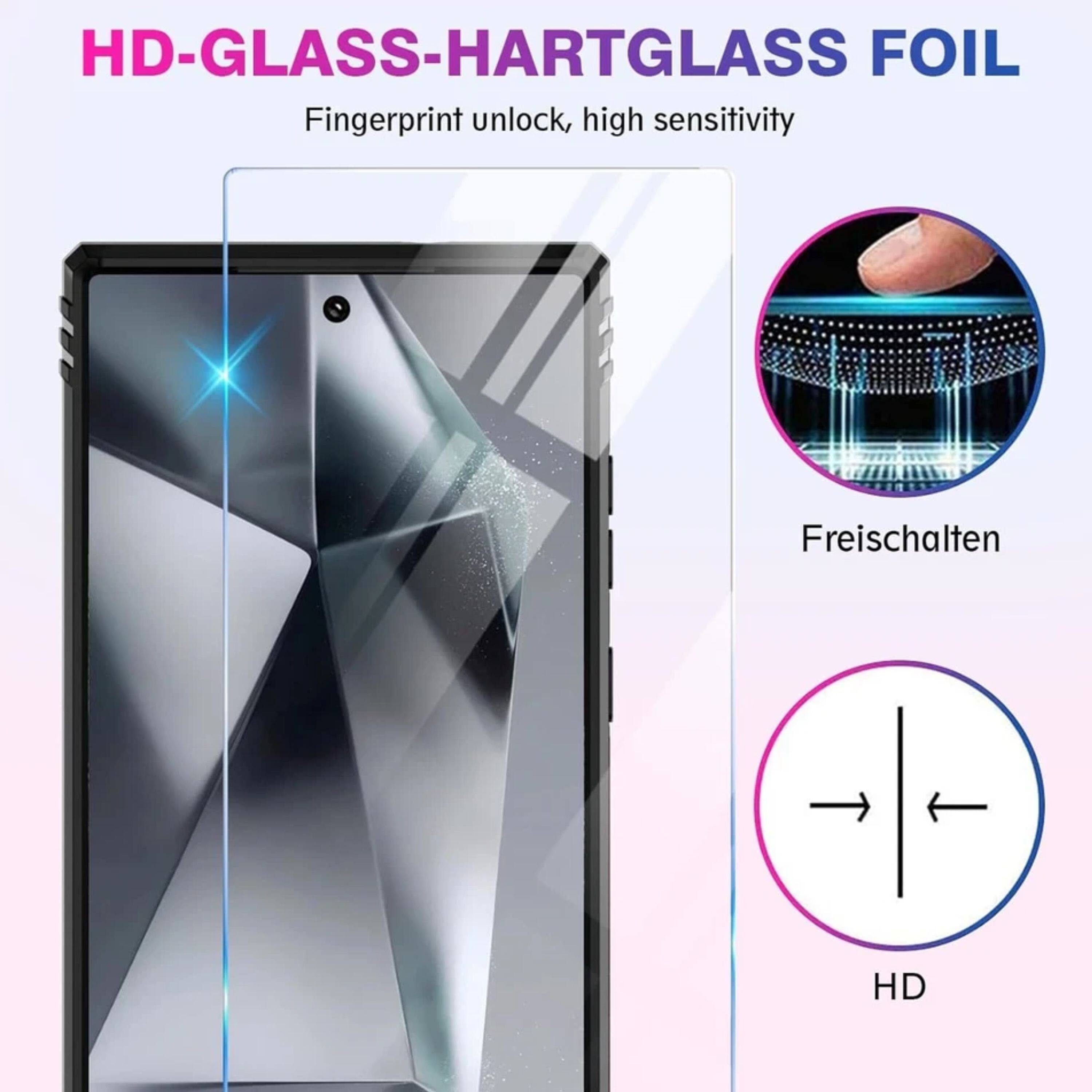 HD-GLASS-HARTGLASS FOIL  
Fingerprint unlock, high sensitivity  
Freischalten  
HD
