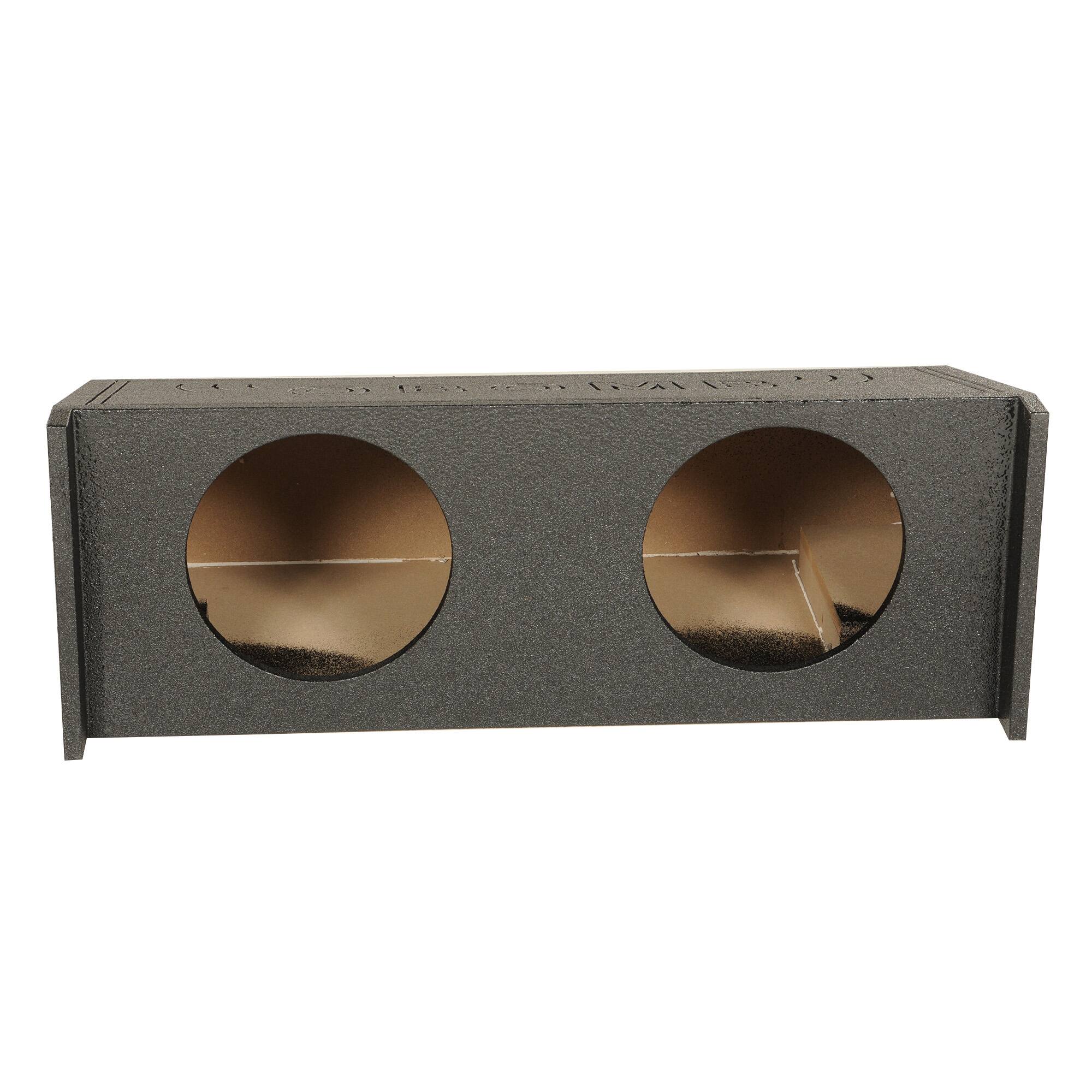 Alt View 2. QPower - QPower Dual 10" Behind Seat Subwoofer Enclosure for Jeep CJ5 and CJ7, All Years - Black.