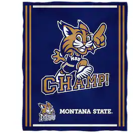 Vive La Fete - Montana State Bobcats 36'' x 48'' Children's Mascot Plush Blanket - Multicolor