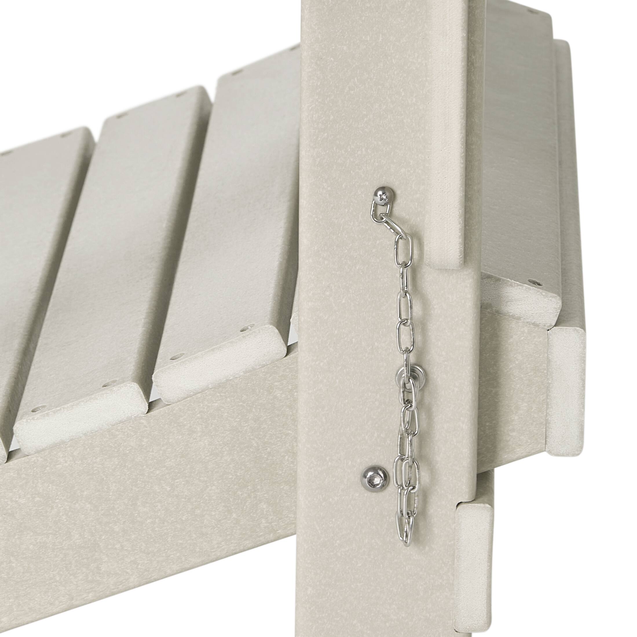 Alt View 6. WestinTrends - WestinTrends Malibu Outdoor HDPE Folding Poly Adirondack Chairs (Set of 2) - Sand.