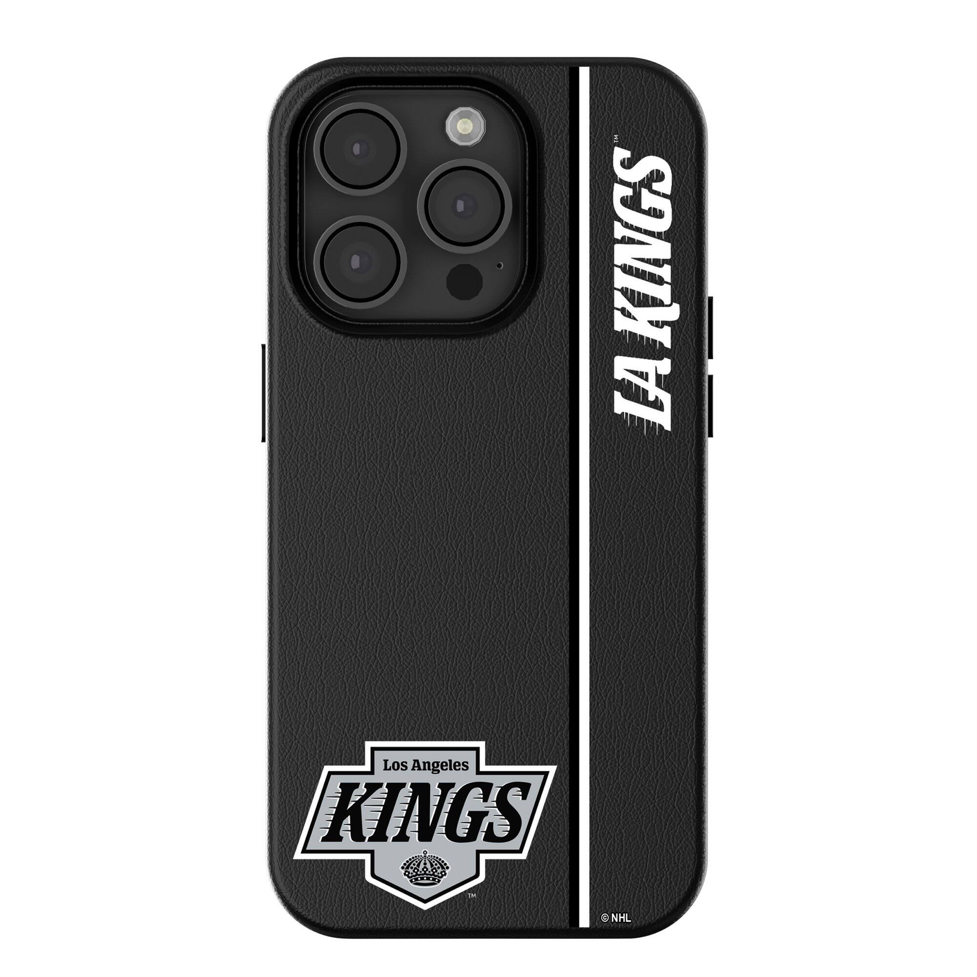 Keyscaper - NHL - Los Angeles Kings Sidebar Magnetic iPhone Case - 13 - Black