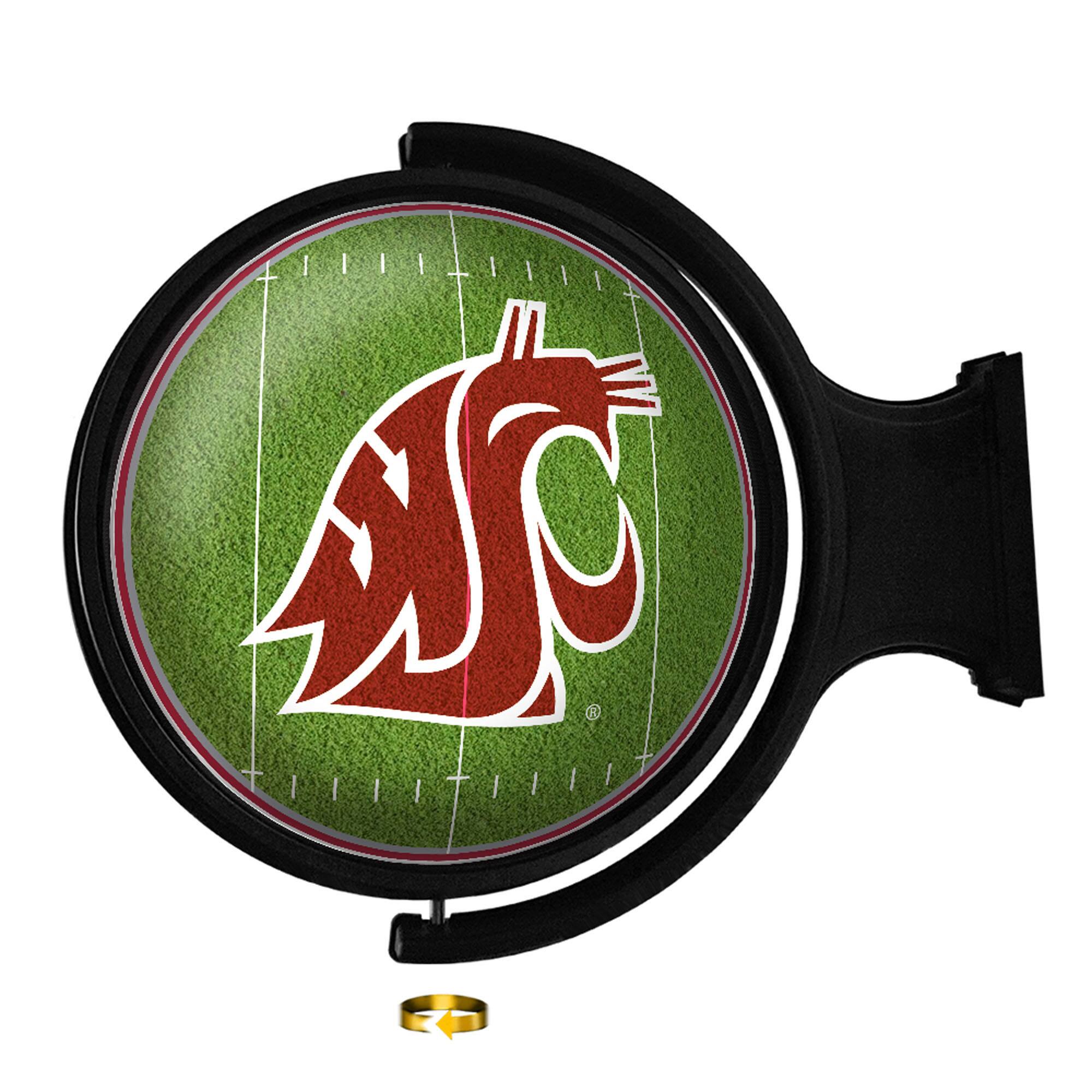 The Fan-Brand - Washington State Cougars Football 21'' x 23'' Rotating Lighted Wall Sign - Multicolor