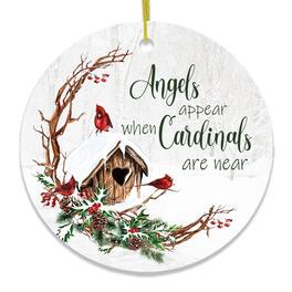 OrnamentallyYou - Winter Cardinal Memorial Ornament - Multi-colored