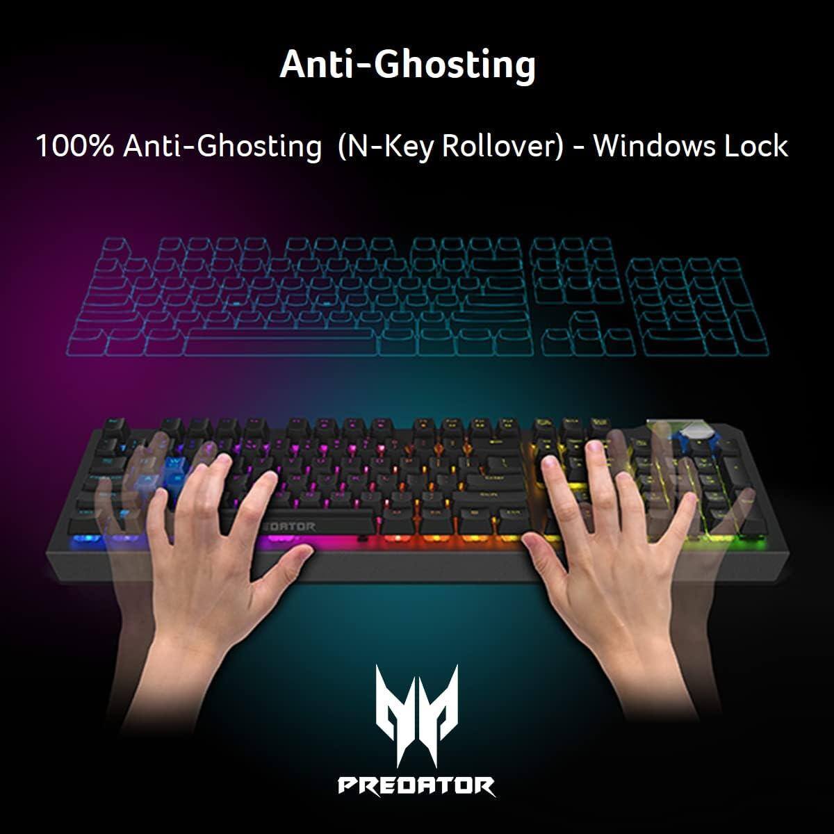 Anti-Ghosting

100% Anti-Ghosting (N-Key Rollover) - Windows Lock

PREDATOR
