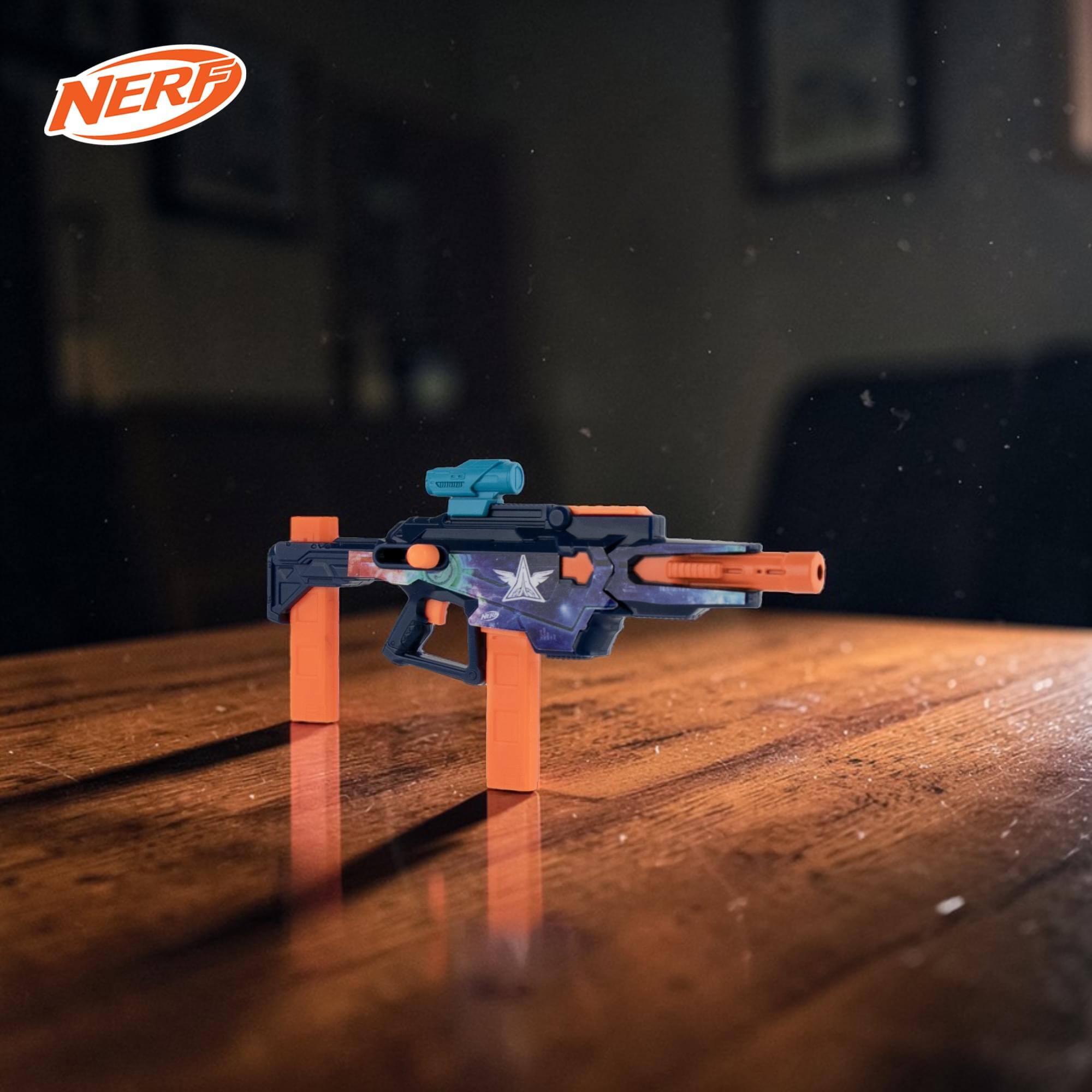 Alt View 2. Super Impulse - World's Smallest Nerf Loadout Galactic Commander - Blue.