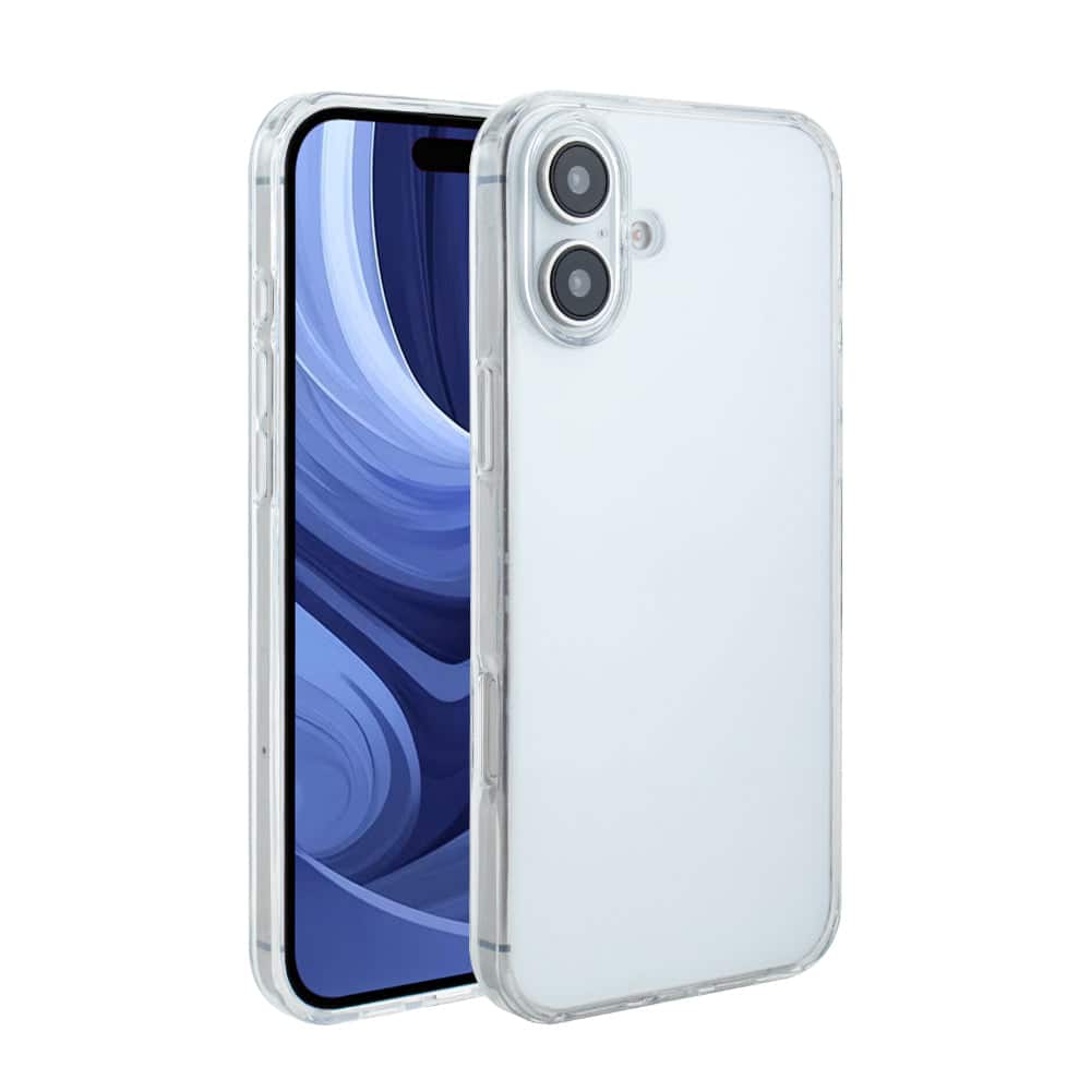 Reiko - High Quality 2X Clean Pc And Tpu Bumper Case In For Apple Iphone 16 Plus - Clear