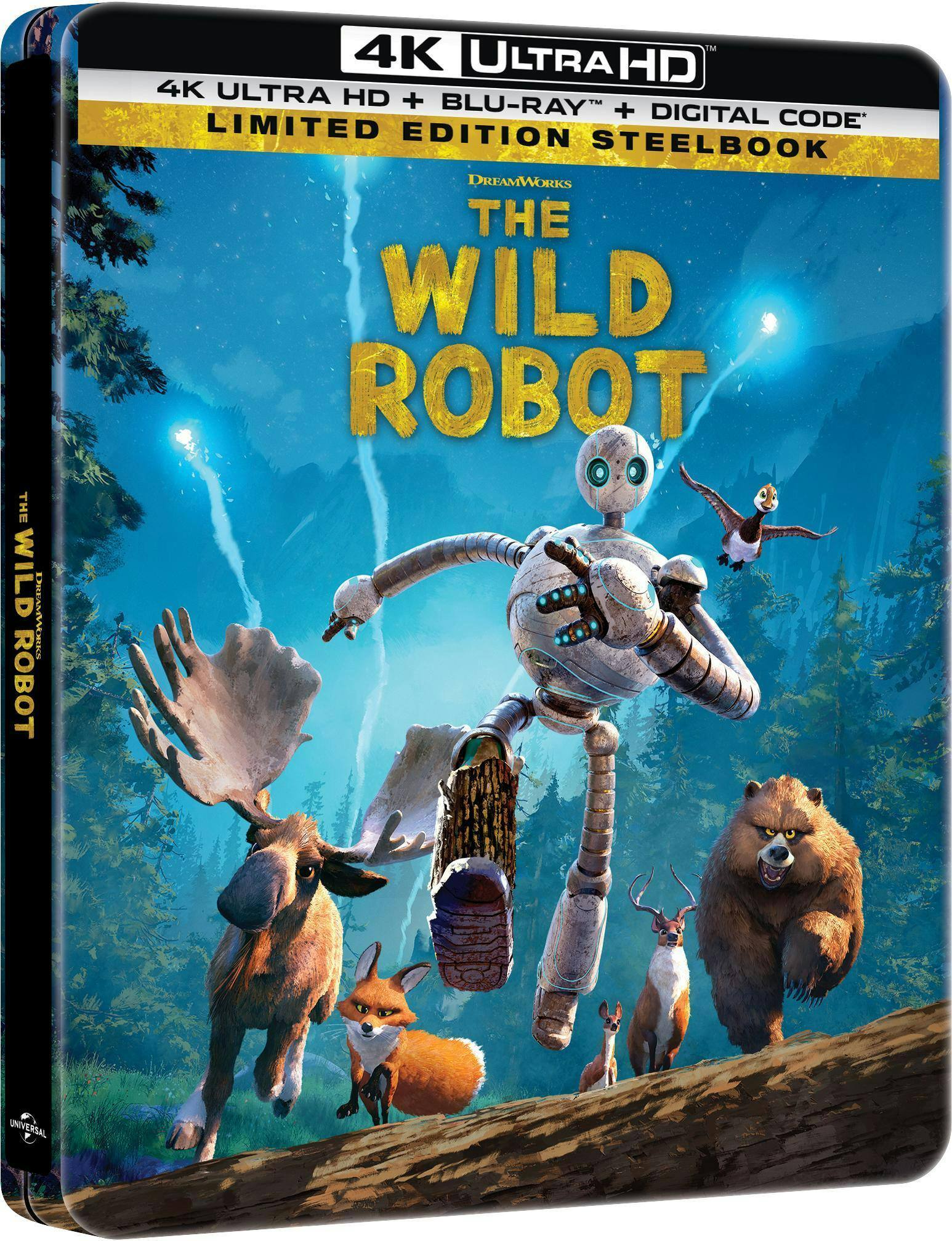 Angle. The Wild Robot (Steelbook)   - 4K Blu-Ray.