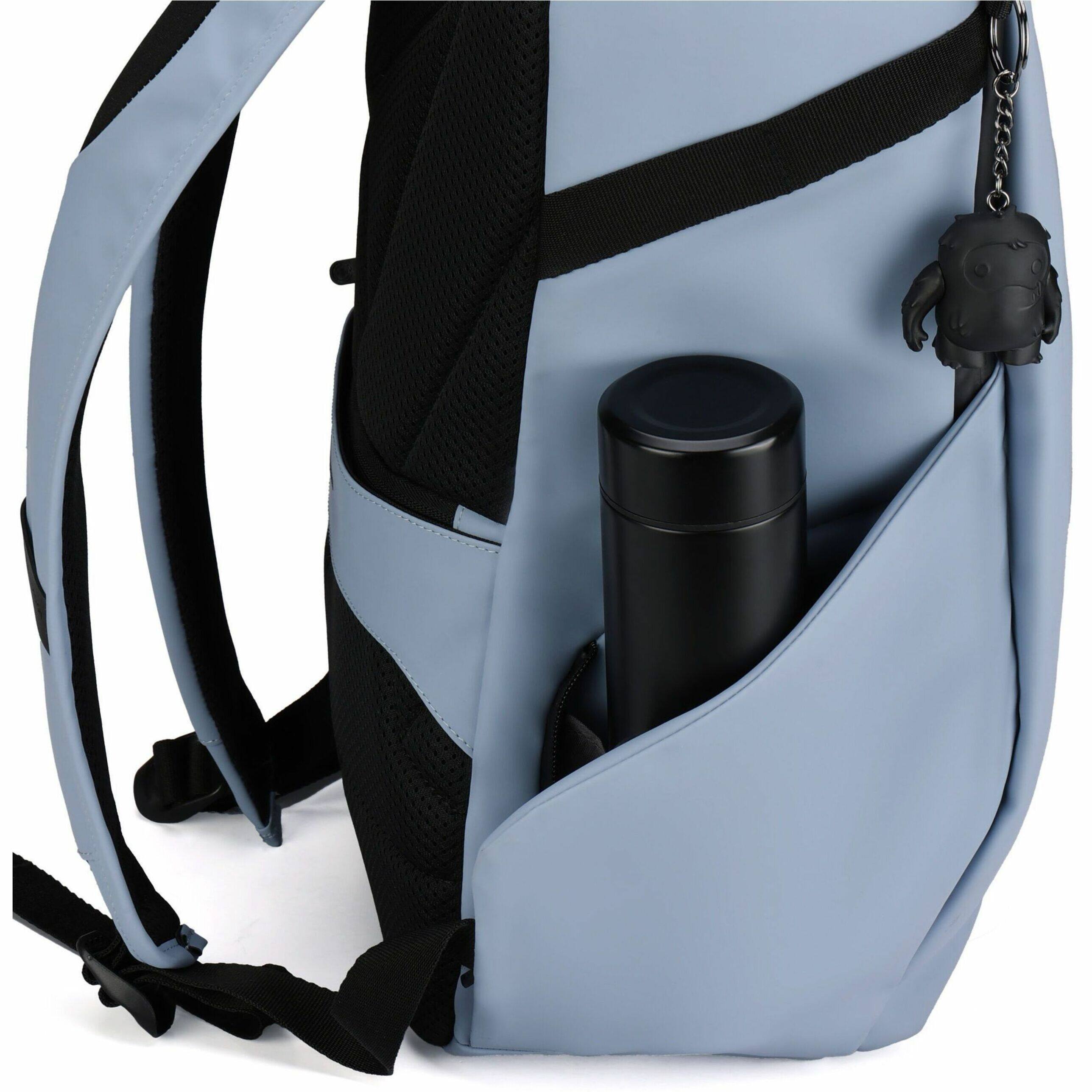 Alt View 36. Swissdigital Design - LAMONE L LED TSA-Friendly Water-Resistant Backpack With USB Charging Port  RFID Protection and Fits Up to 16″ Laptop - Light Blue.