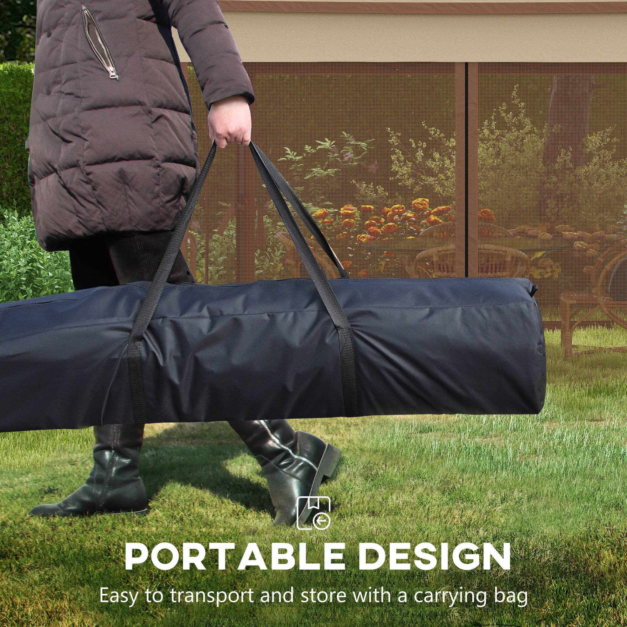 PORTABLE DESIGN
Easy to transport and store with a carrying bag