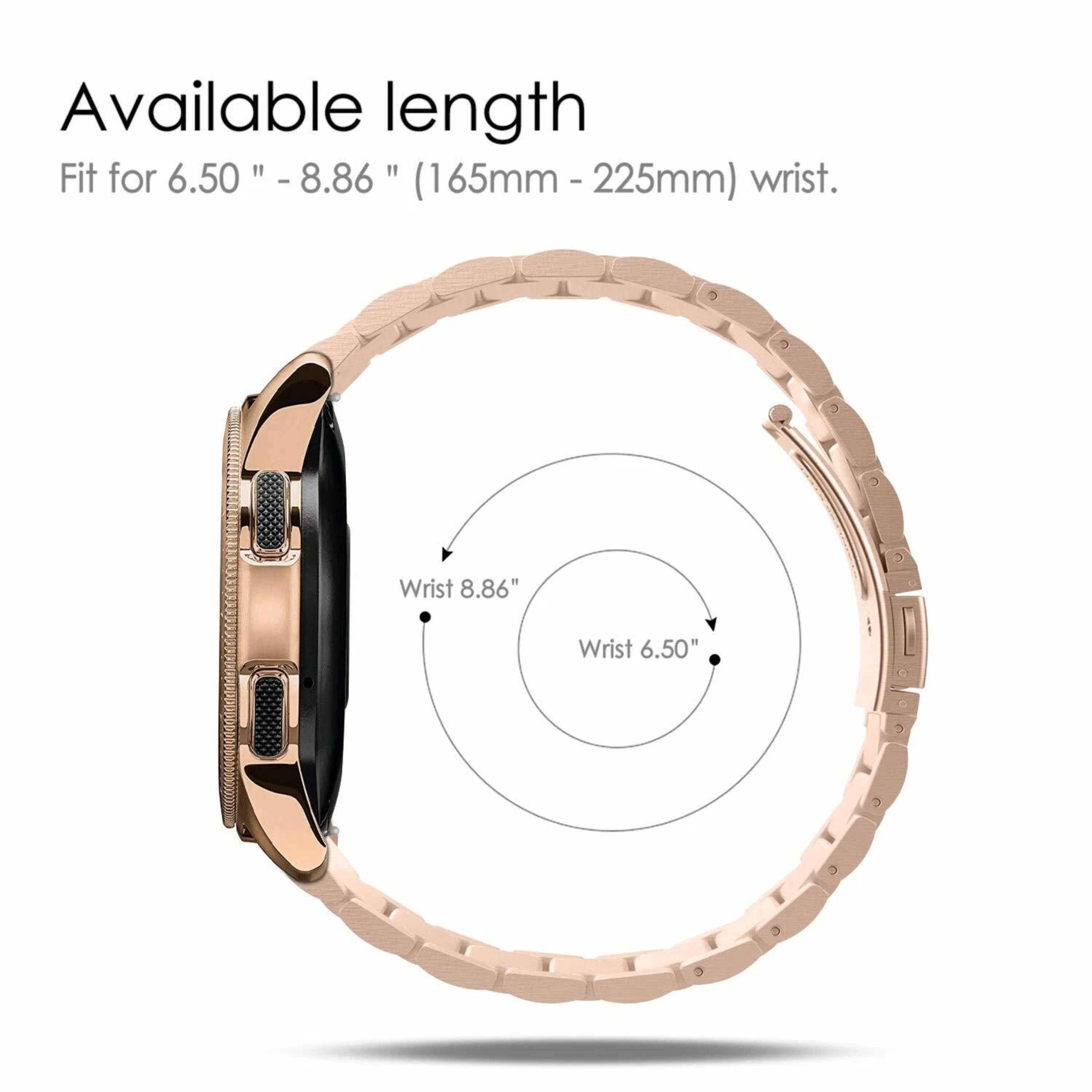Available length - Fit for 6.50" - 8.86" (165mm - 225mm) wrist.  
Wrist 8.86"  
Wrist 6.50"