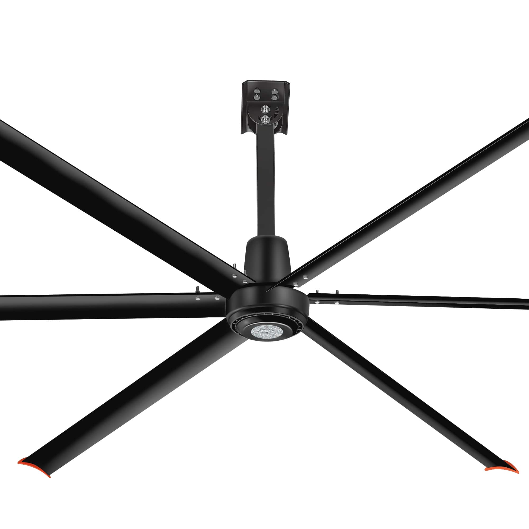 Breezary - 144-Inch HVLS Industrial Ceiling Fan, DC Motor, 12-Speed Wall Control, Aluminum Blades, High Volume Airflow - Matte Black price history on PriceWatchPro