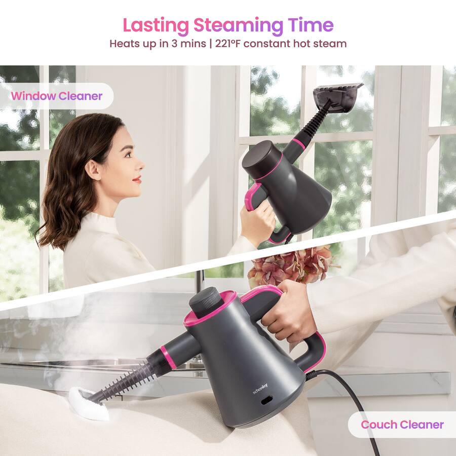 Constant Cleaner Schenley Portable Handheld Steam Cleaner, High Pressure Design with ...