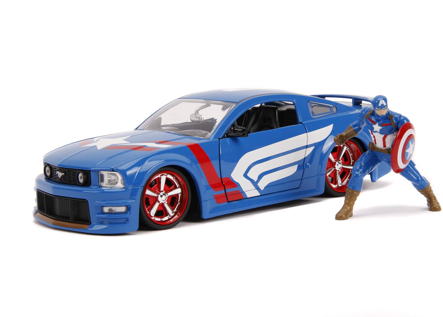 Jada Toys 1:24 Diecast 2006 Ford Mustang GT With Captain