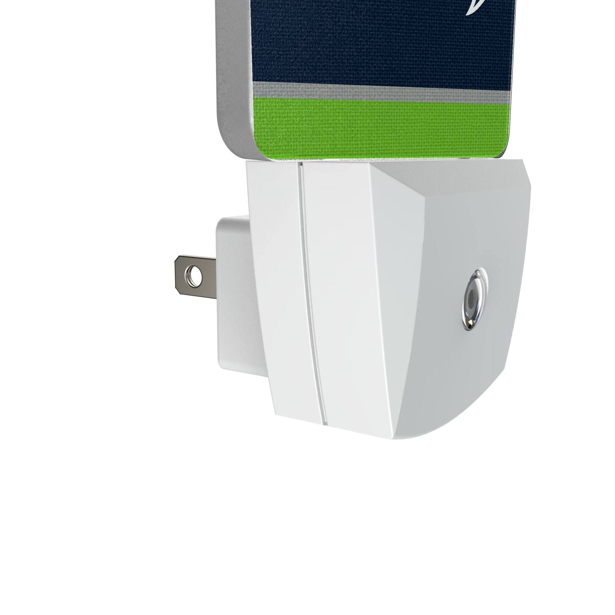 Alt View 2. Keyscaper - Seattle Seahawks Stripe Design Nightlight 2-Pack - Multicolor.