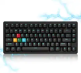 Womier - SK75 TMR/HE Keyboard Gaming 75% Hall Effect, Wireless Mechanical Keyboard - Black