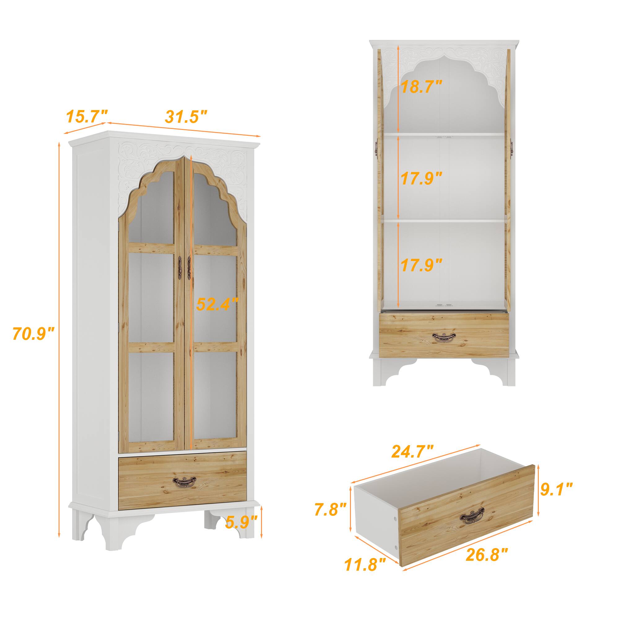 15.7", 31.5", 70.9", 18.7", 17.9", 17.9", 52.4", 5.9", 24.7", 7.8", 9.1", 11.8", 26.8"