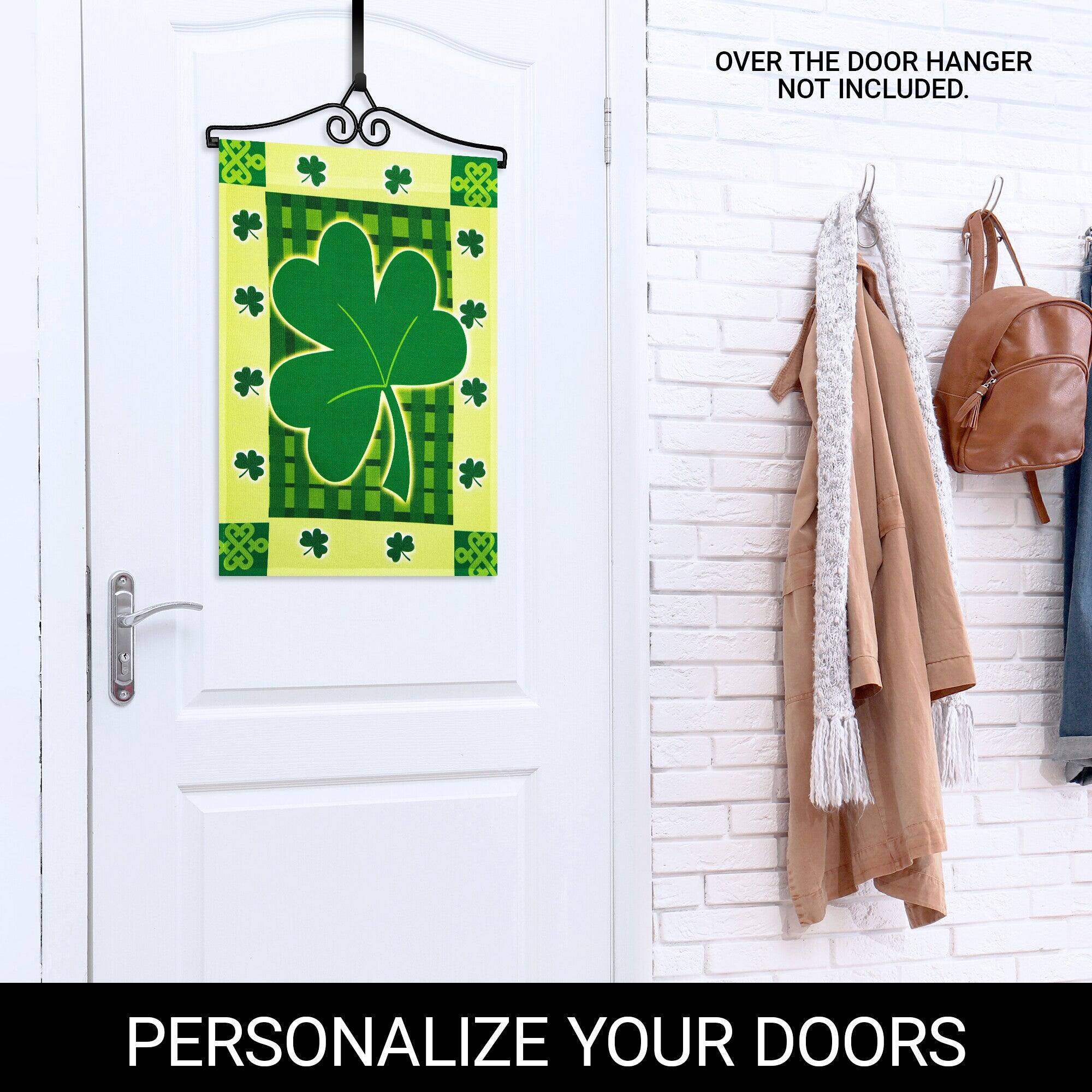 OVER THE DOOR HANGER NOT INCLUDED.  
PERSONALIZE YOUR DOORS