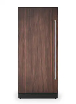 Viking - 36"W 20.14 cu. ft VEIL Integrated Upright Built-in Column Freezer-Custom Panel _LH - Custom Panel Ready
