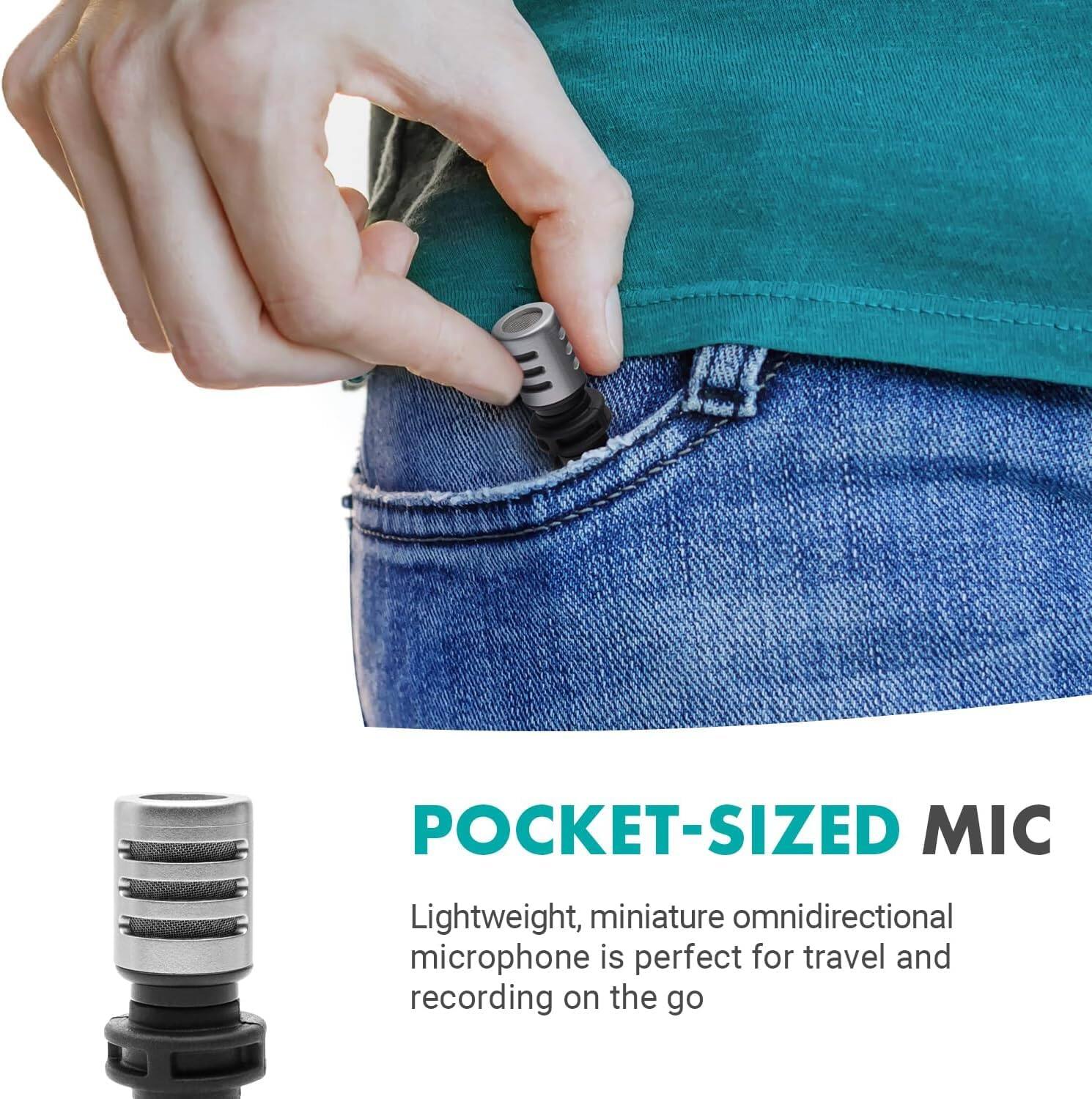 POCKET-SIZED MIC

Lightweight, miniature omnidirectional microphone is perfect for travel and recording on the go