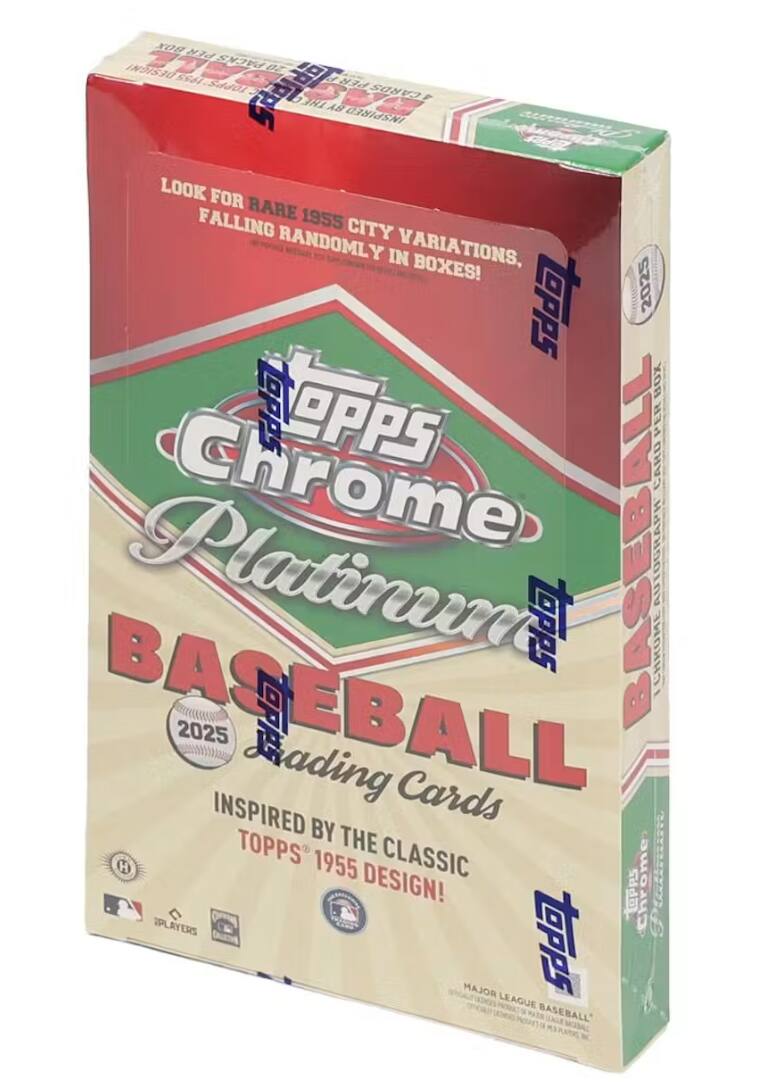 BOX PER PACKS 20 INSIDE 1955 d S440 PER CARDS P THE AB INSPIRED LOOK FOR RARE 1955 FALLING CITY RANDOMLY VARIATIONS, VARIA IN BOXES! TOPPS 2025 Sd B TOpPps OpPS PER Chrome CARD BASEBALL Platinum 2025 OPp tPPS BASEBALL CHKUME AUTOGRAPH Prading Cards INSPIRED BY TOPPS THE H 1955 CLASSIC