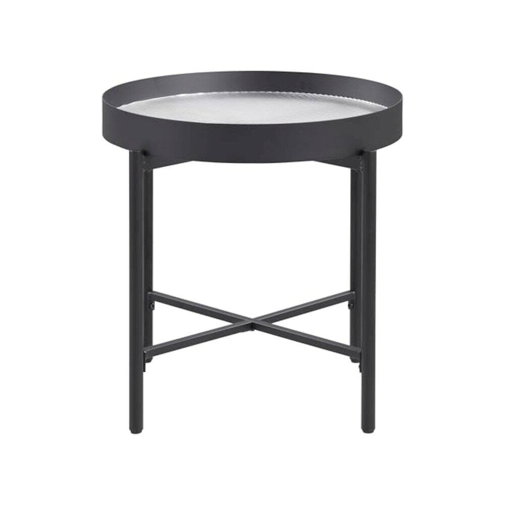 Alt View 4. Coaster Co. of America - Ozella 3-piece Round Coffee and End Table Set Sandy Black - Sandy Black.
