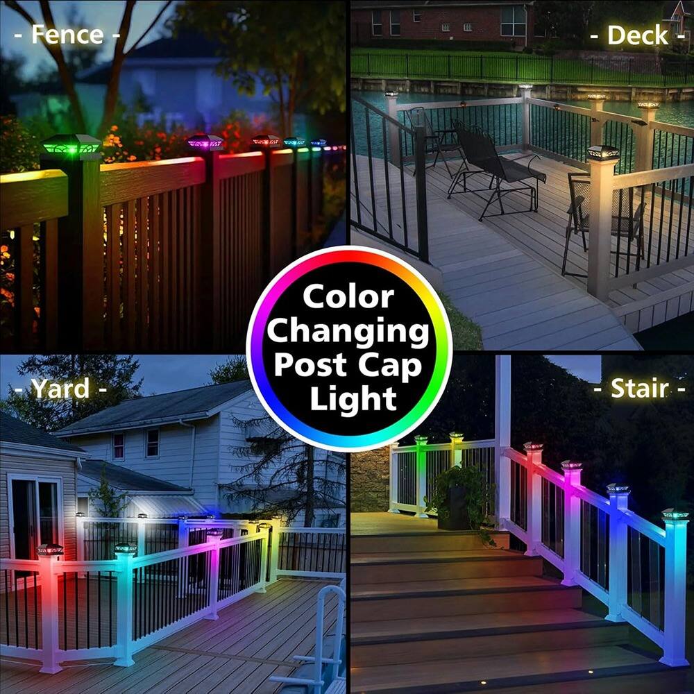 - Fence
- Deck
- Yard
- Stair

Color Changing Post Cap Light
