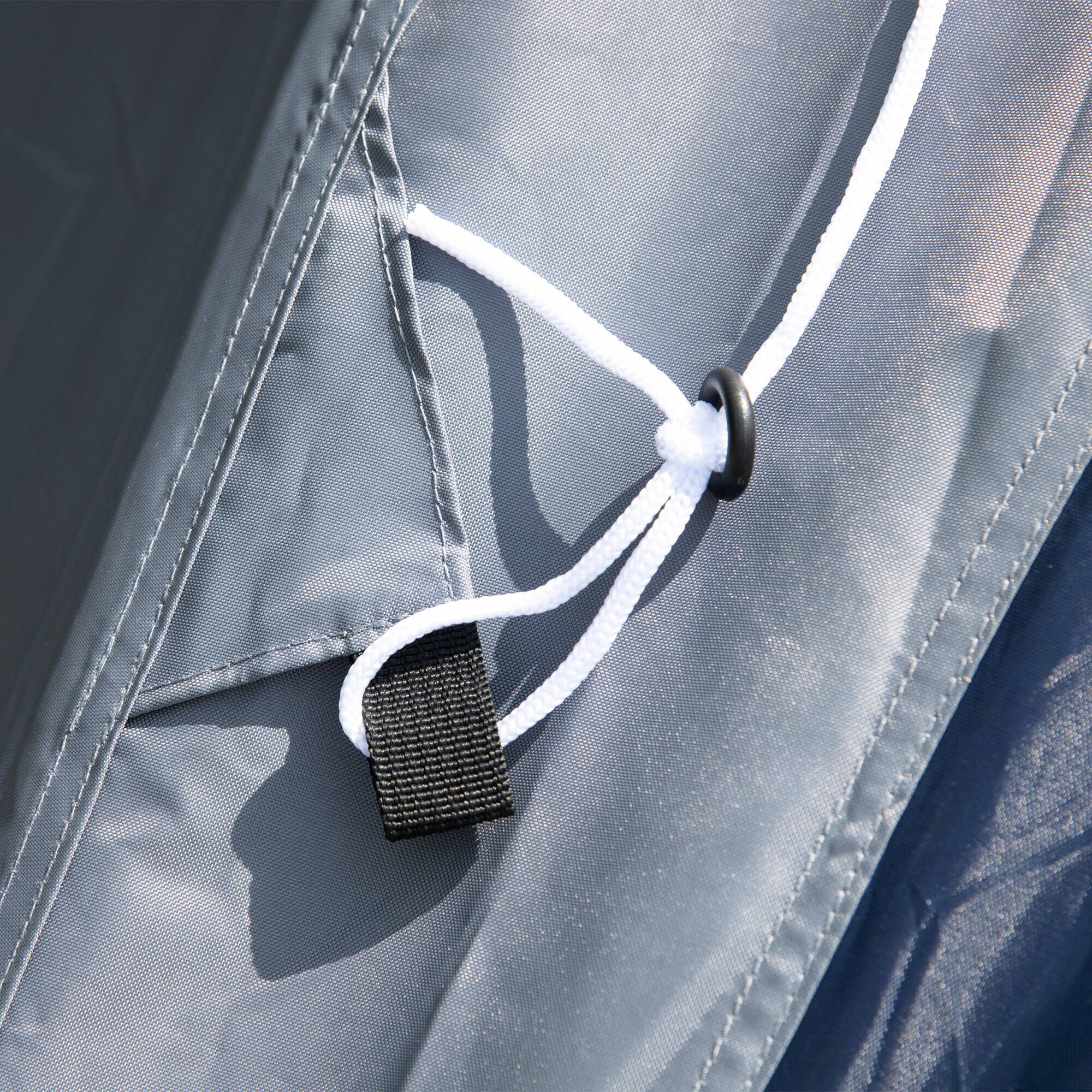 Alt View 7. Outsunny - 15.4'x15.4'x8.5' Teepee Tent, Waterproof Camping Tent with Porch Area, Floor and Carry Bag - Blue.